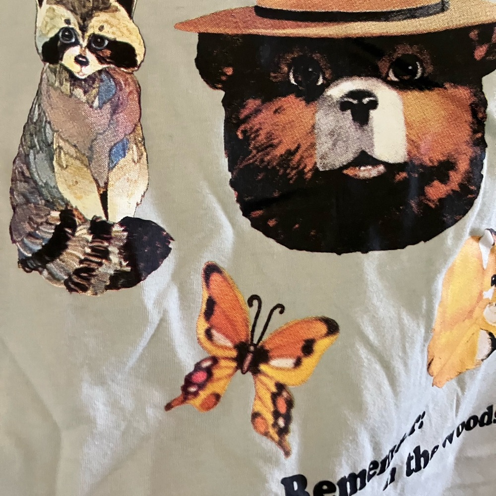 🐞Smokey Bear White T-Shirt - Picture 4 of 6